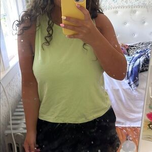 Aerie Green Sleeveless Tank Top